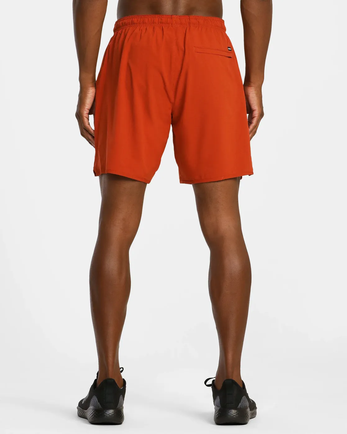 Yogger Stretch 17" Athletic Shorts - Brick Red