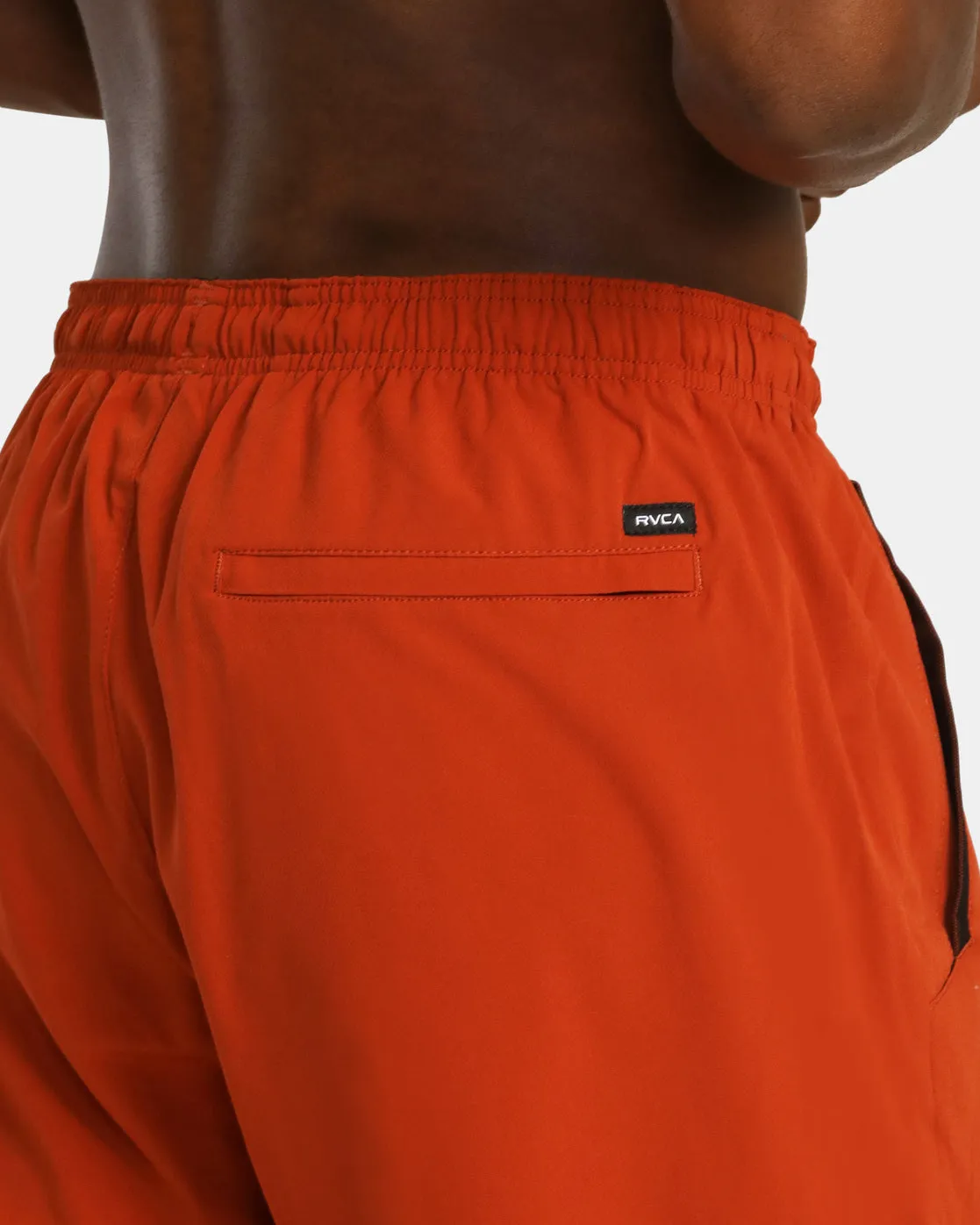 Yogger Stretch 17" Athletic Shorts - Brick Red