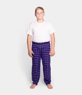 Youth Flannel Pants - Purple Maze