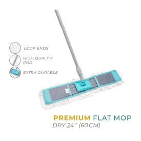 Zidello PREMIUM FLAT MOP - DRY 24″ INCH (60CM)