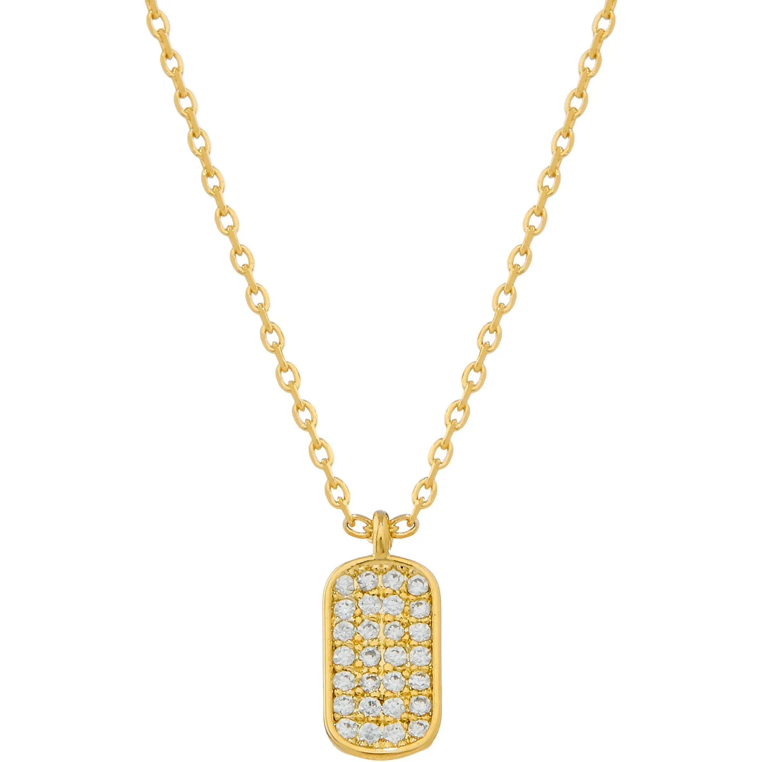 Zoe Mini Rhinestone Pendant Tag